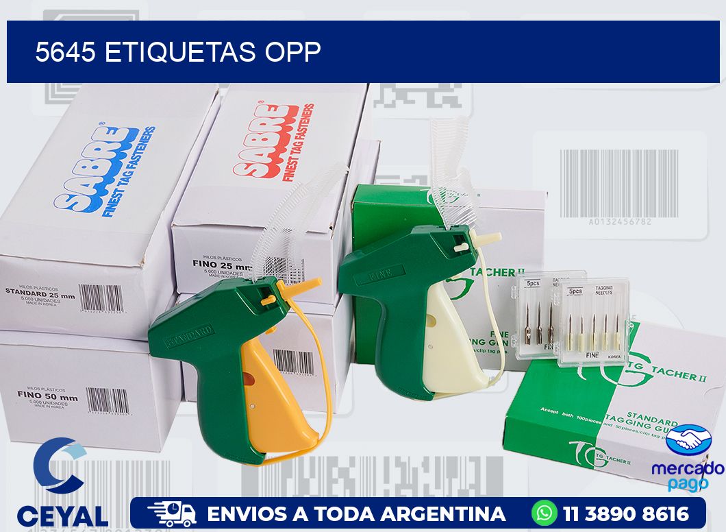 5645 ETIQUETAS OPP