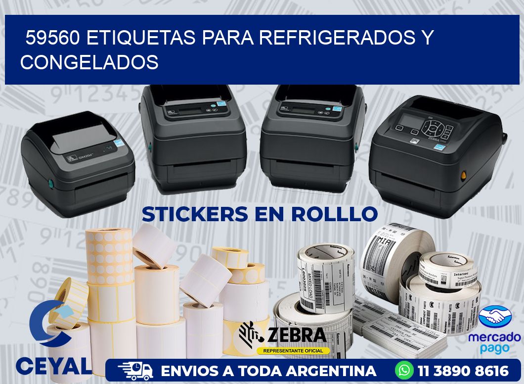 59560 ETIQUETAS PARA REFRIGERADOS Y CONGELADOS