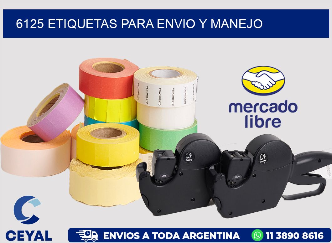 6125 ETIQUETAS PARA ENVIO Y MANEJO