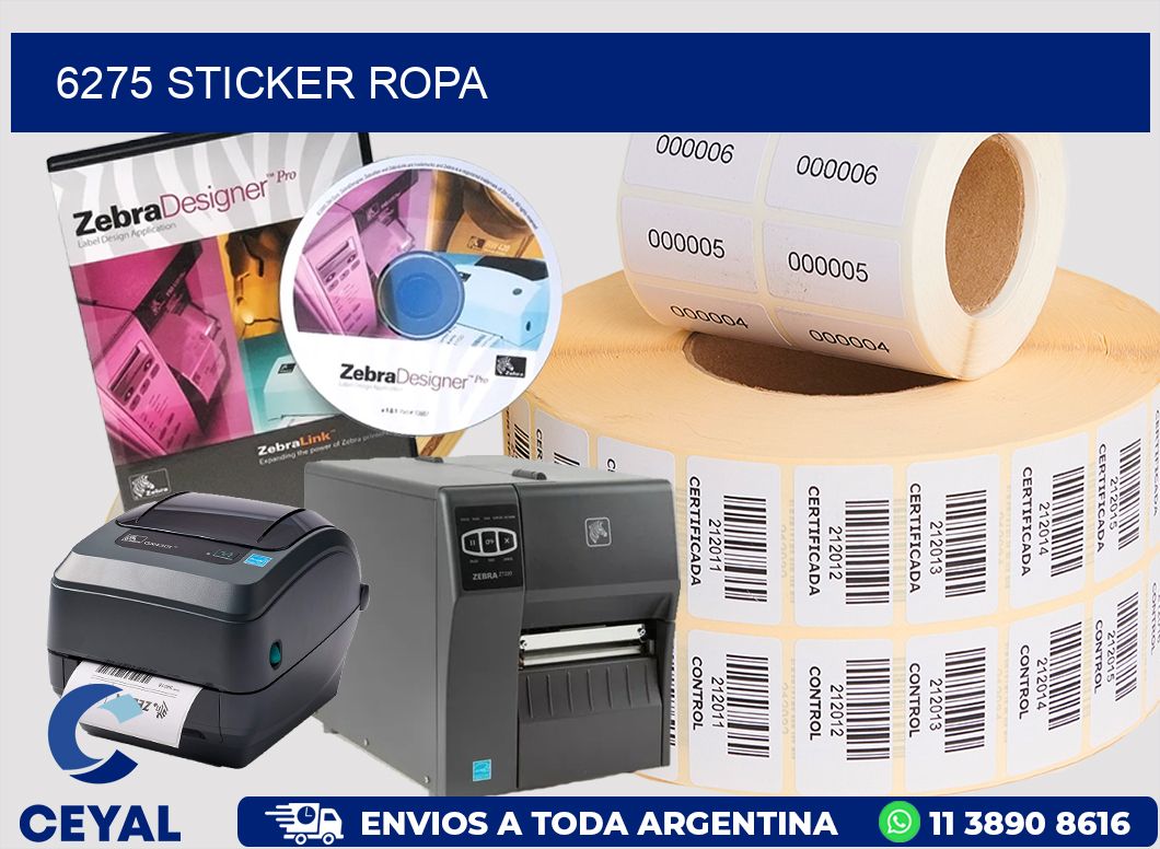 6275 STICKER ROPA