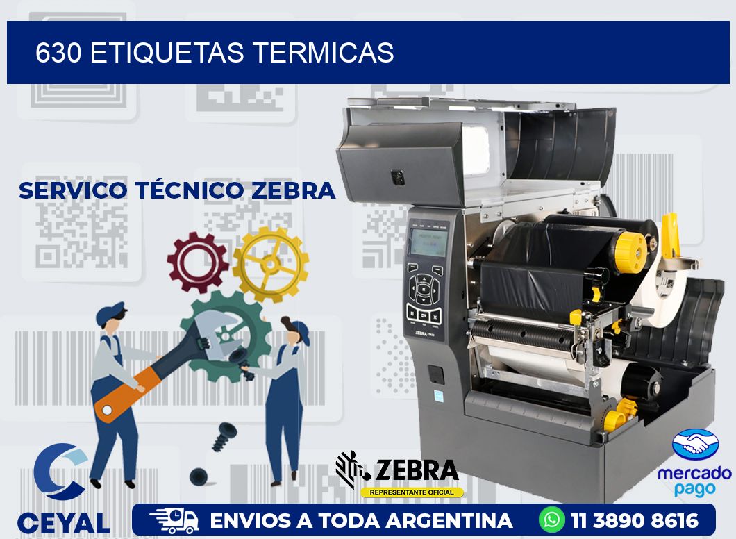 630 ETIQUETAS TERMICAS