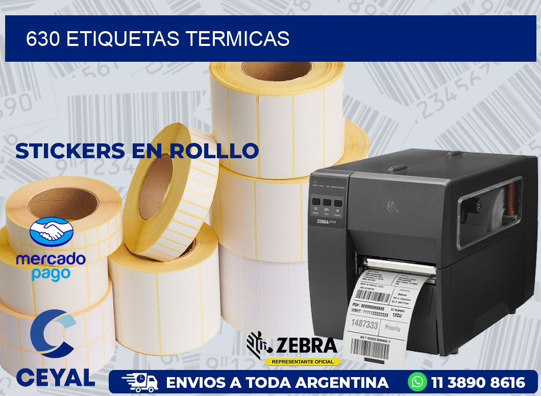 630 ETIQUETAS TERMICAS