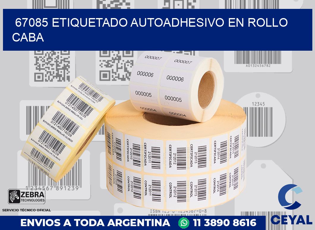 67085 ETIQUETADO AUTOADHESIVO EN ROLLO CABA