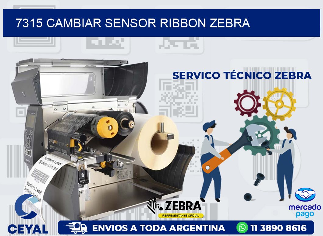 7315 CAMBIAR SENSOR RIBBON ZEBRA