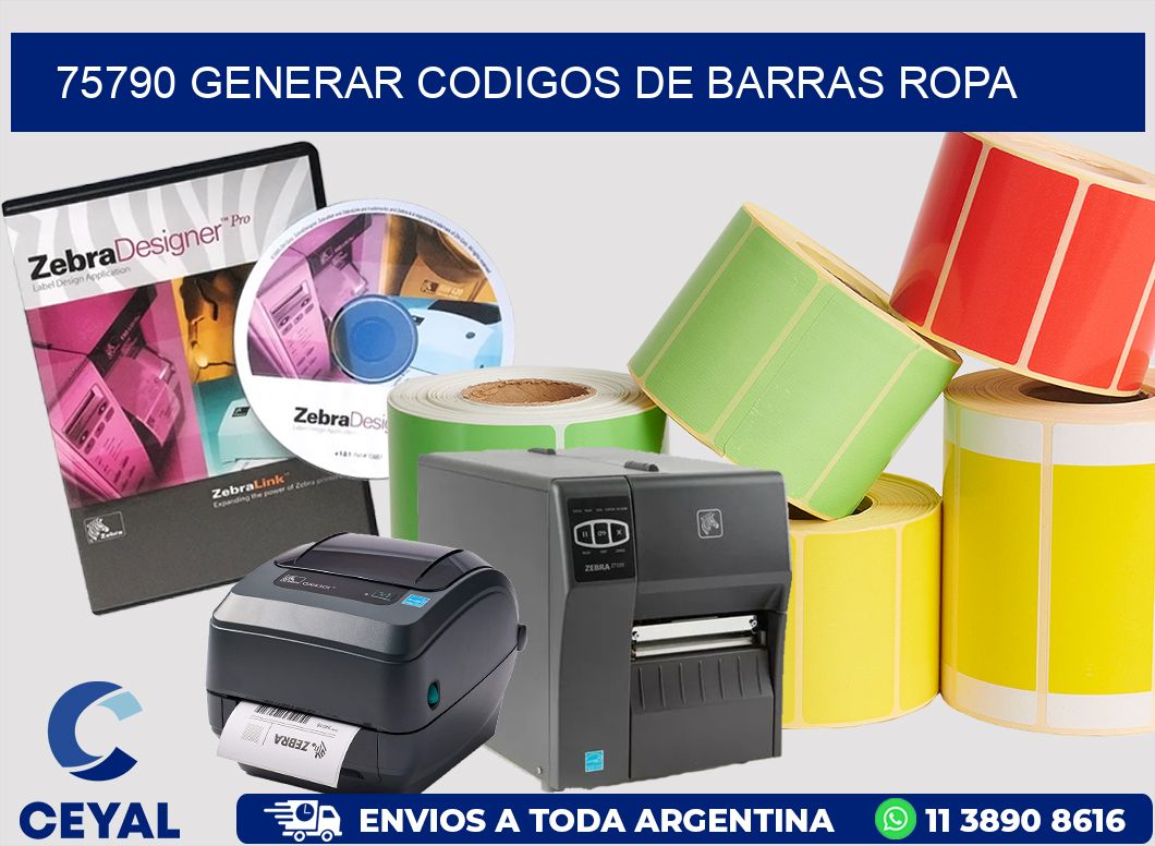 75790 GENERAR CODIGOS DE BARRAS ROPA