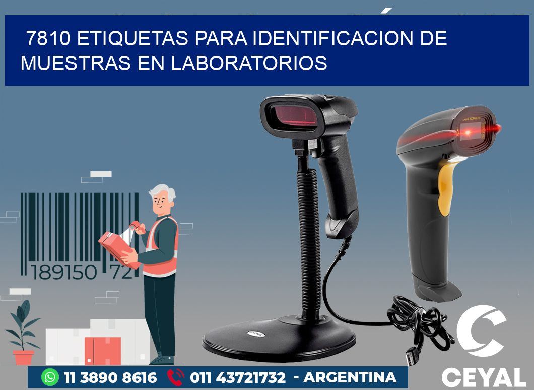 7810 ETIQUETAS PARA IDENTIFICACION DE MUESTRAS EN LABORATORIOS