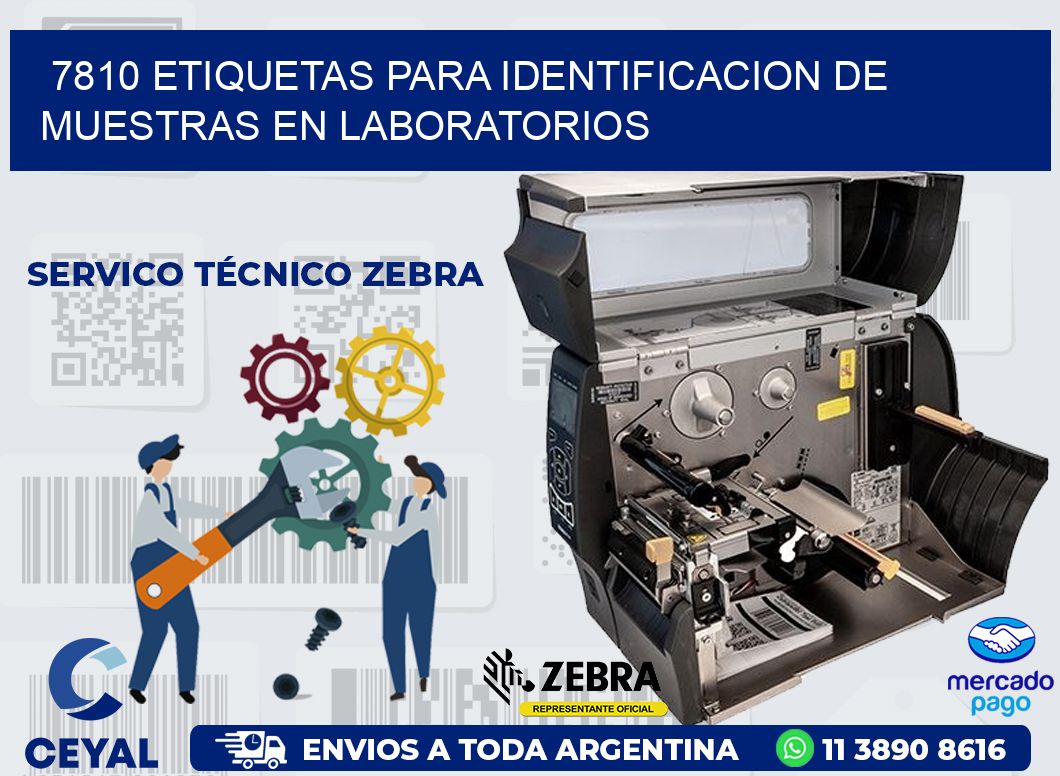 7810 ETIQUETAS PARA IDENTIFICACION DE MUESTRAS EN LABORATORIOS