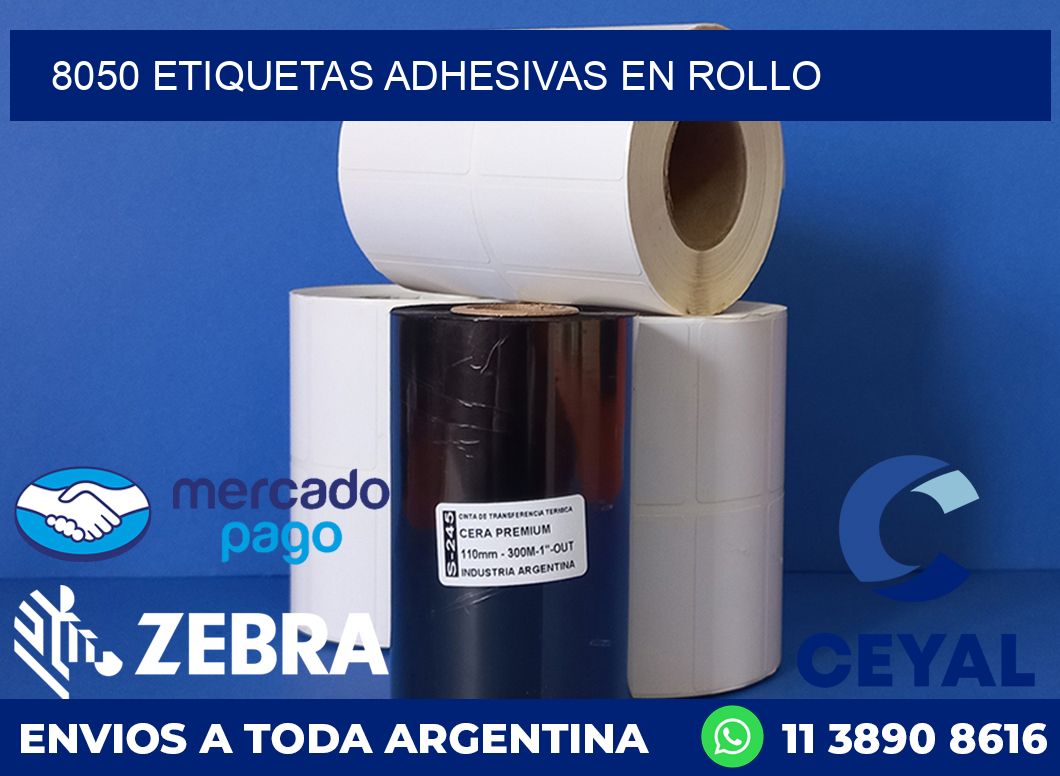 8050 ETIQUETAS ADHESIVAS EN ROLLO