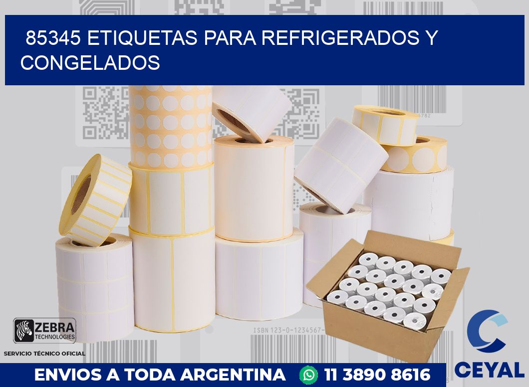 85345 ETIQUETAS PARA REFRIGERADOS Y CONGELADOS