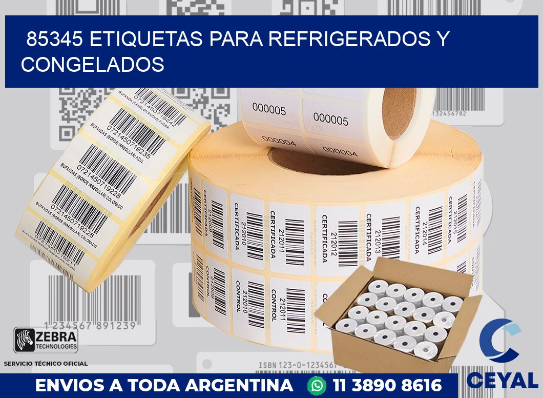 85345 ETIQUETAS PARA REFRIGERADOS Y CONGELADOS