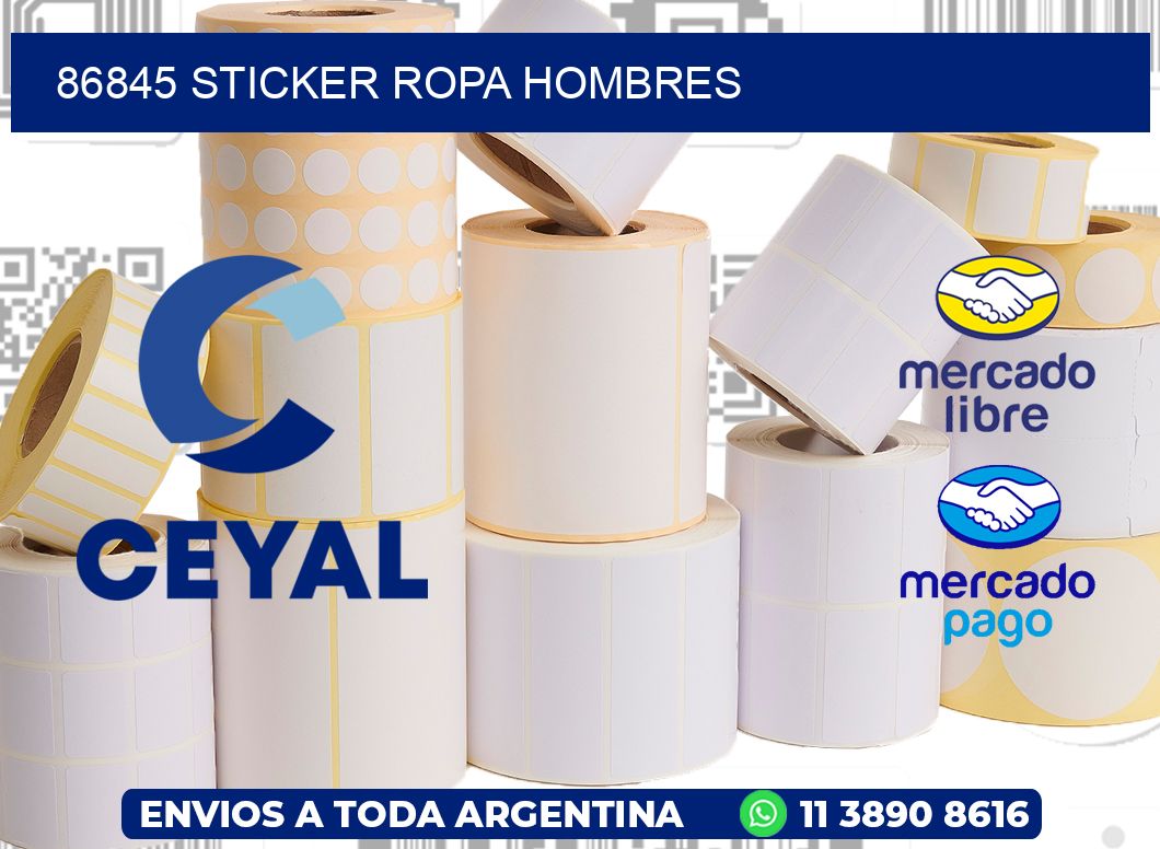 86845 STICKER ROPA HOMBRES