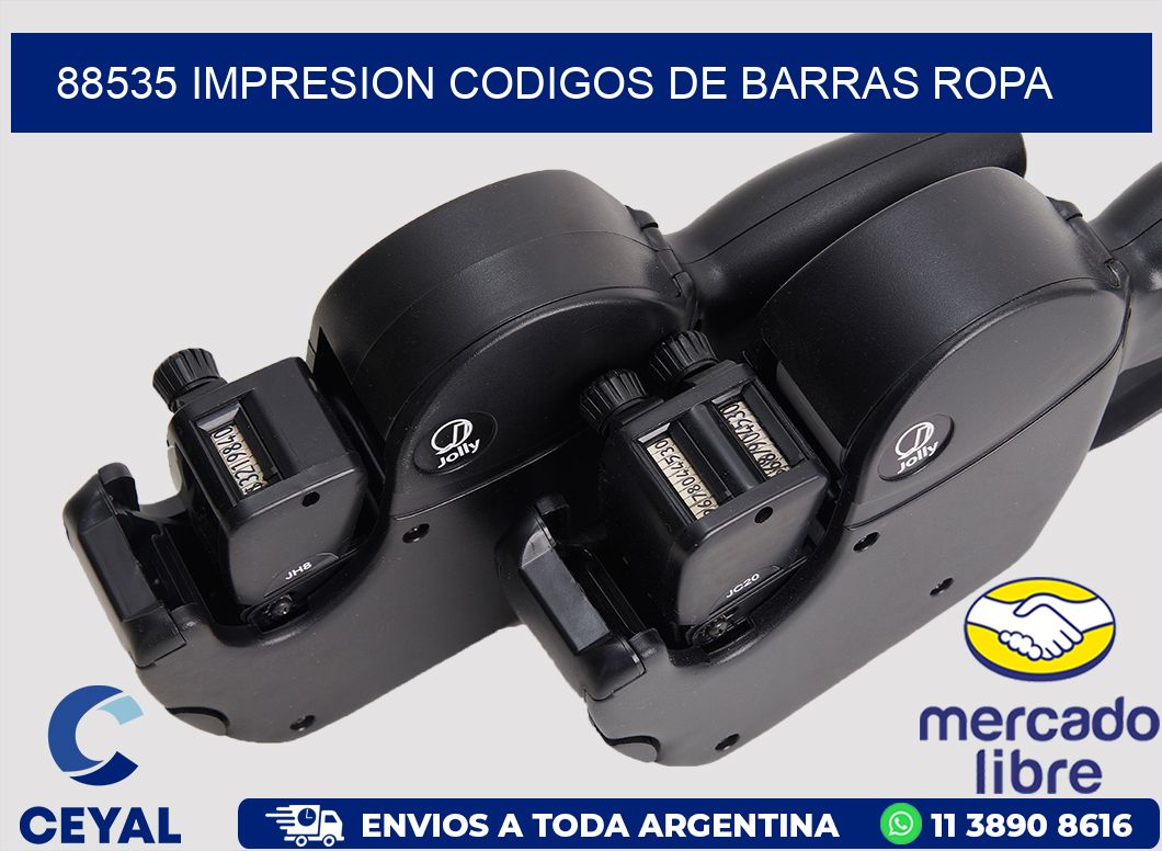 88535 IMPRESION CODIGOS DE BARRAS ROPA