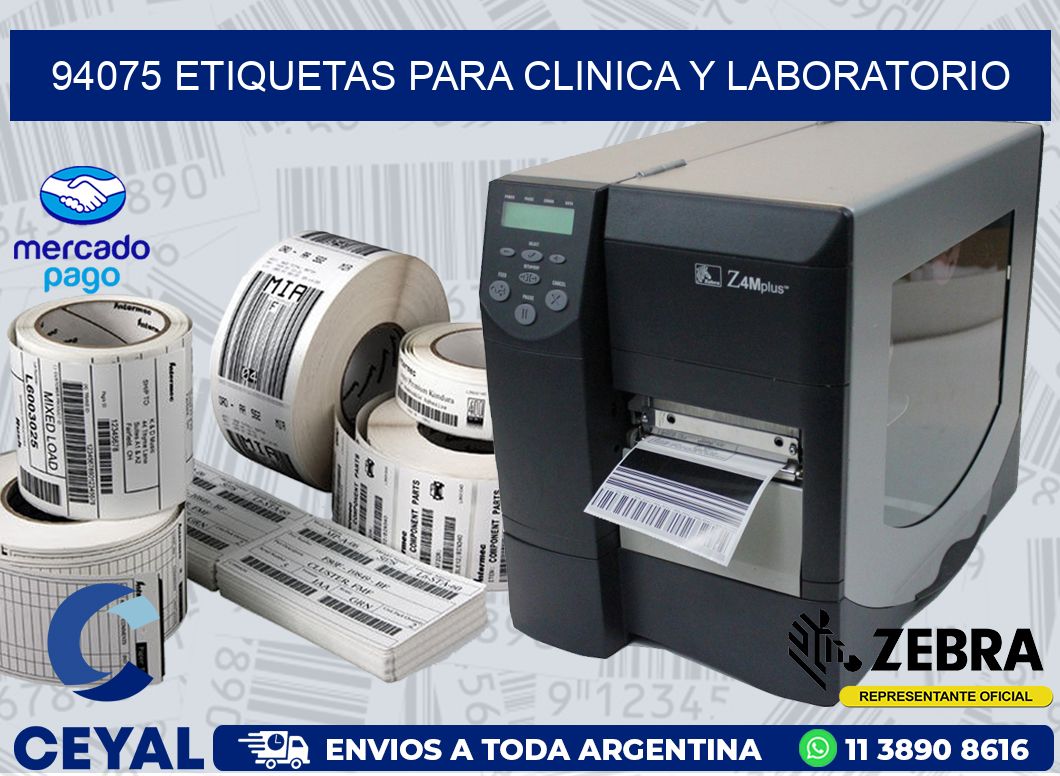 94075 ETIQUETAS PARA CLINICA Y LABORATORIO