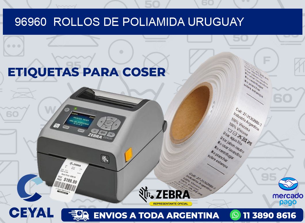 96960  ROLLOS DE POLIAMIDA URUGUAY
