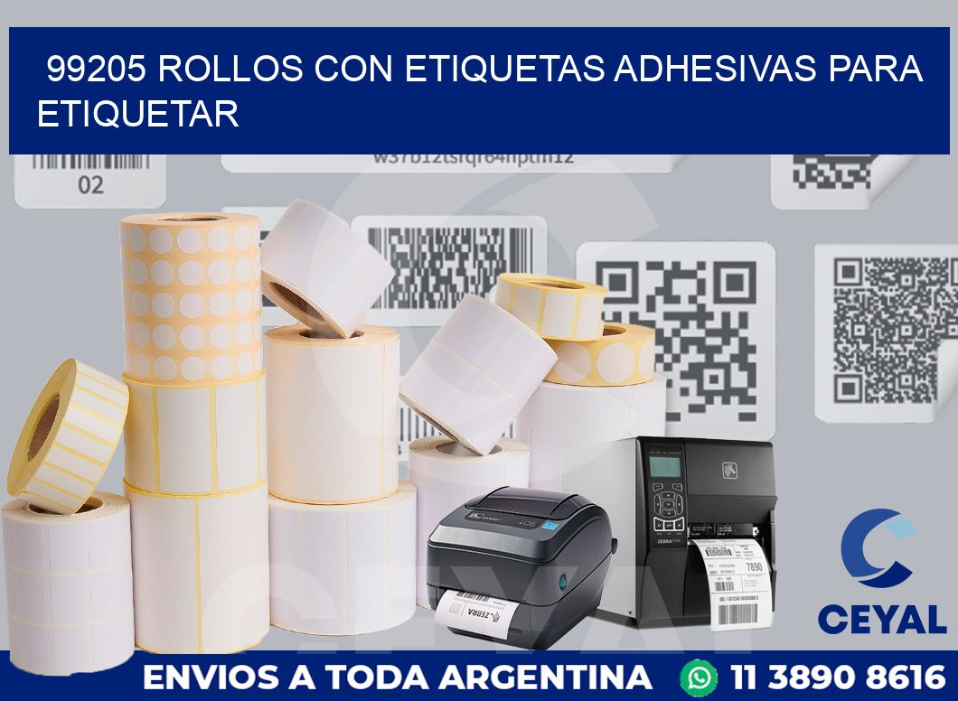 99205 ROLLOS CON ETIQUETAS ADHESIVAS PARA ETIQUETAR
