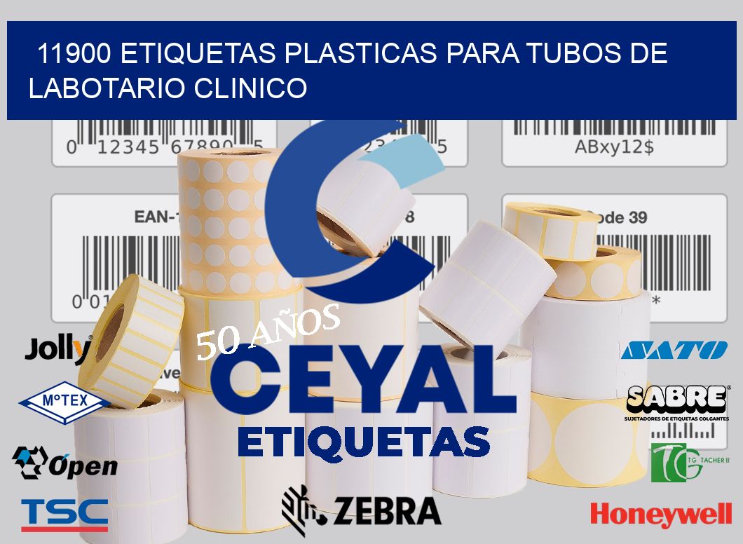 11900 ETIQUETAS PLASTICAS PARA TUBOS DE LABOTARIO CLINICO