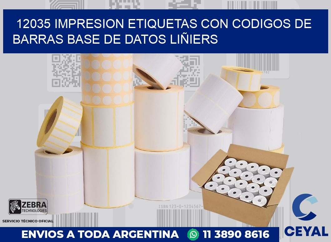 12035 IMPRESION ETIQUETAS CON CODIGOS DE BARRAS BASE DE DATOS LIÑIERS