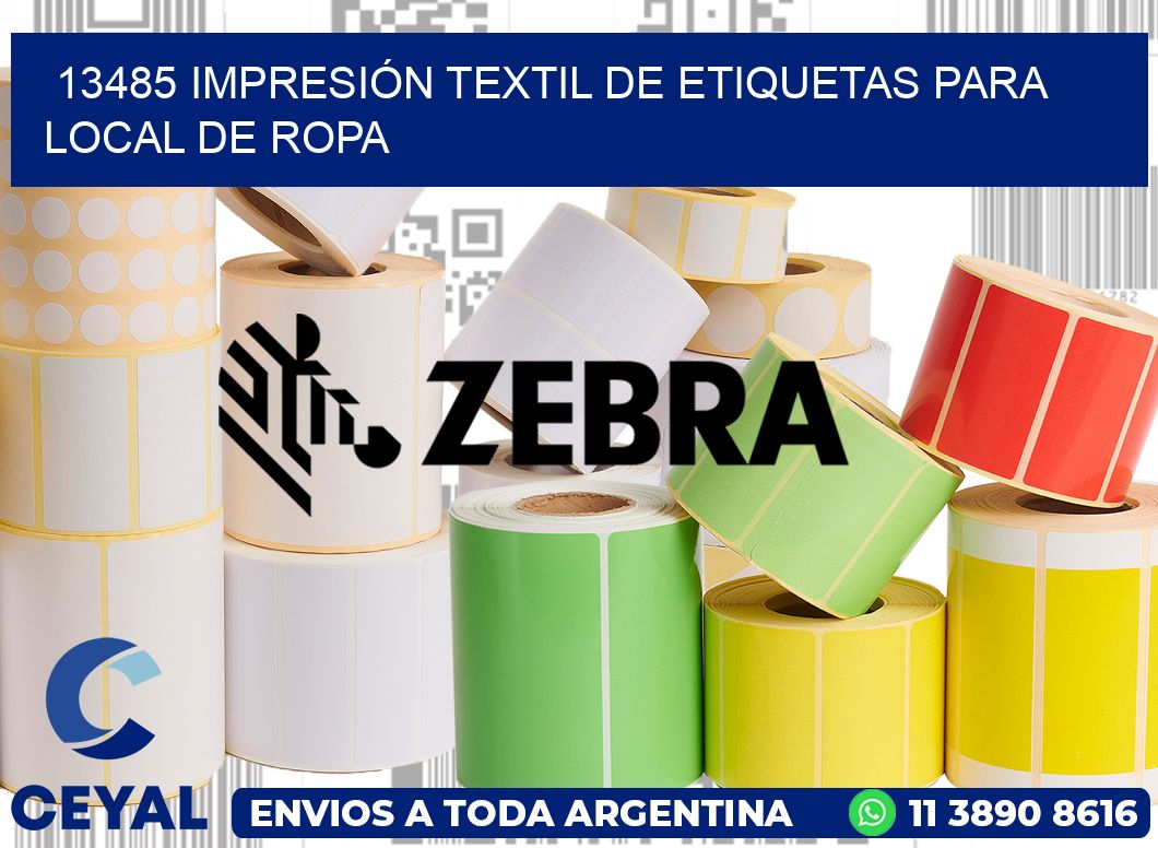 13485 IMPRESIÓN TEXTIL DE ETIQUETAS PARA LOCAL DE ROPA