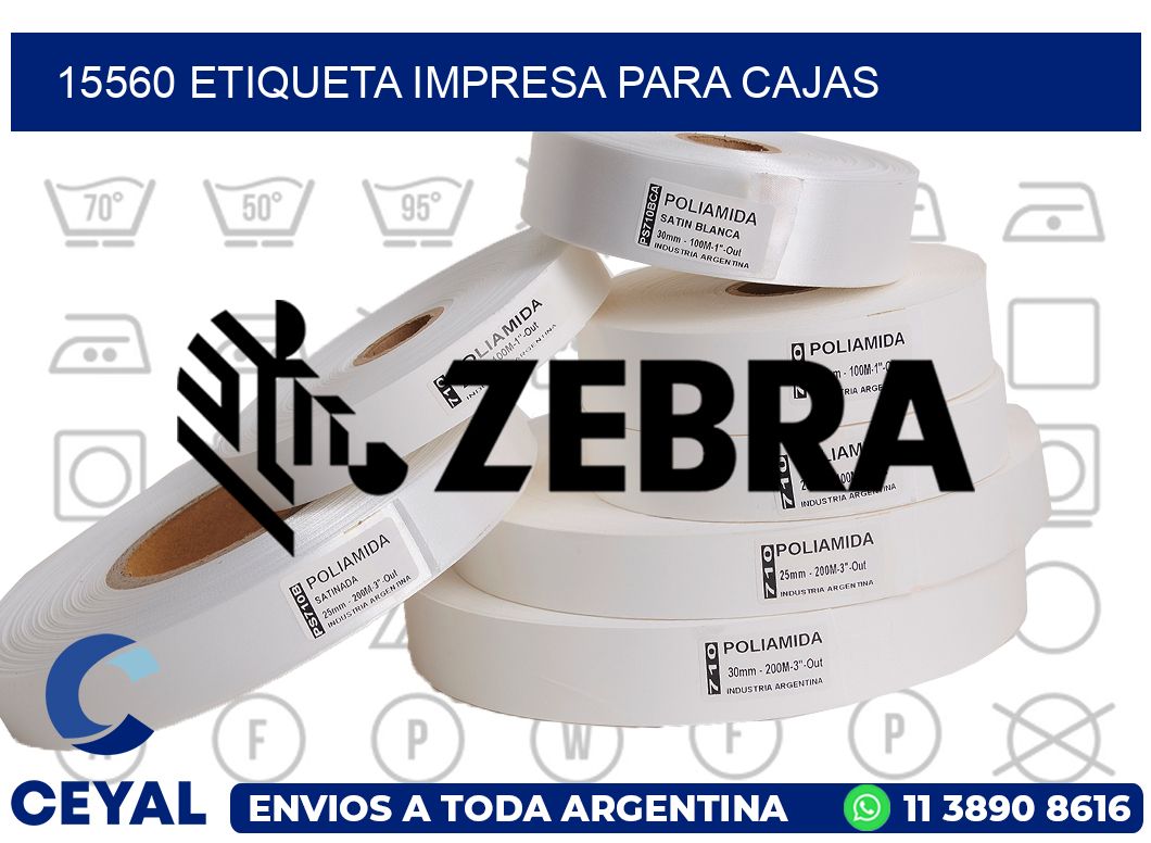 15560 ETIQUETA IMPRESA PARA CAJAS