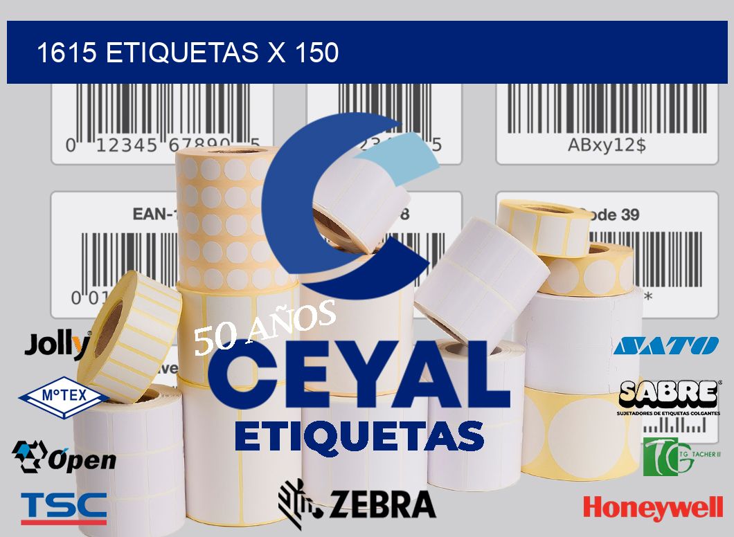 1615 Etiquetas x 150