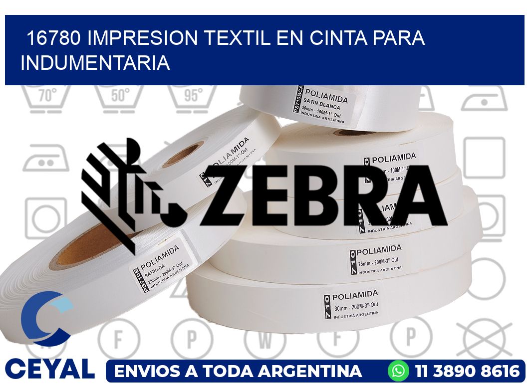 16780 IMPRESION TEXTIL EN CINTA PARA INDUMENTARIA