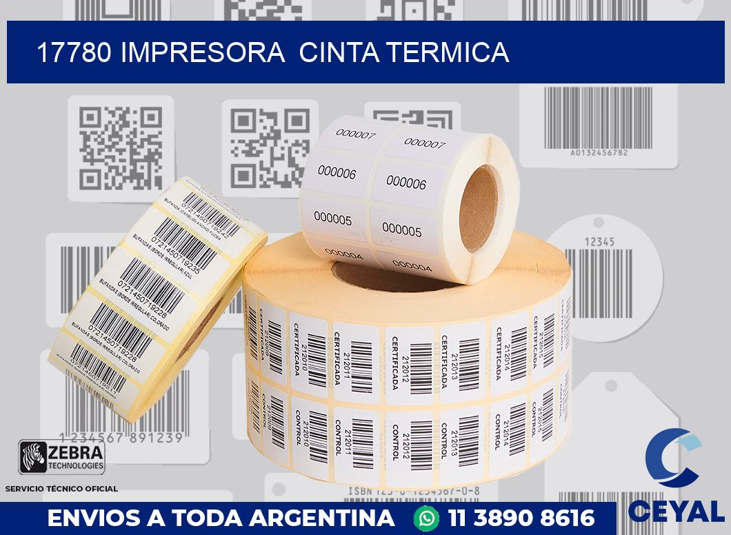 17780 impresora  cinta termica