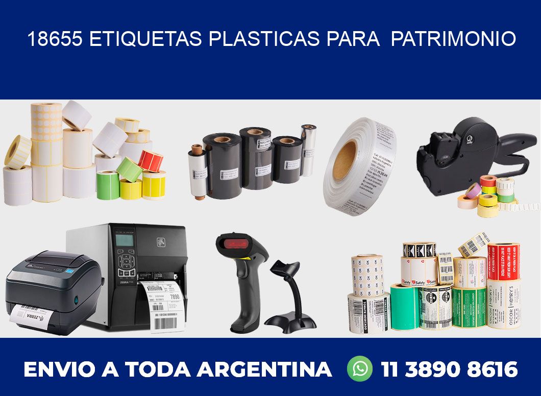18655 ETIQUETAS PLASTICAS PARA PATRIMONIO