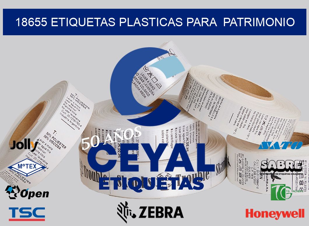 18655 ETIQUETAS PLASTICAS PARA PATRIMONIO
