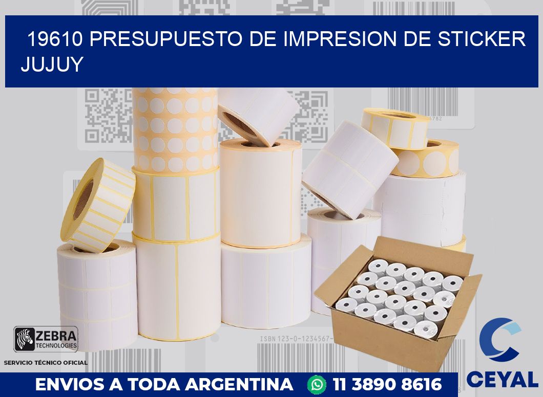 19610 PRESUPUESTO DE IMPRESION DE STICKER JUJUY