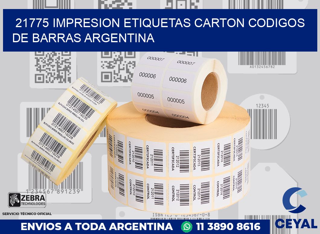 21775 IMPRESION ETIQUETAS CARTON CODIGOS DE BARRAS ARGENTINA