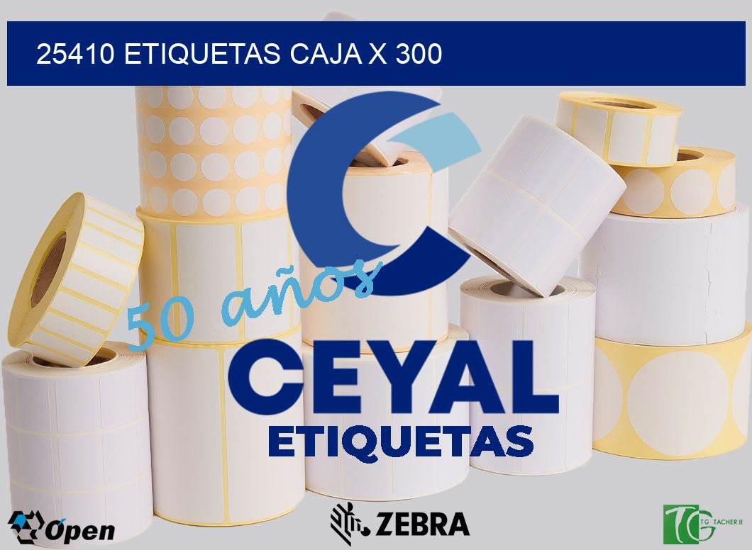 25410 etiquetas caja x 300