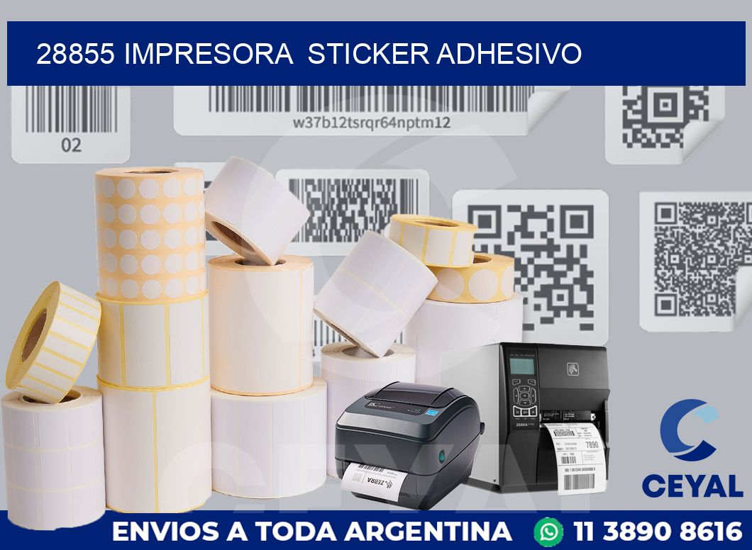 28855 impresora  sticker adhesivo