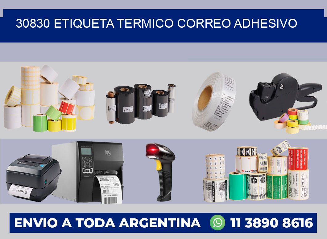 30830 ETIQUETA TERMICO CORREO ADHESIVO
