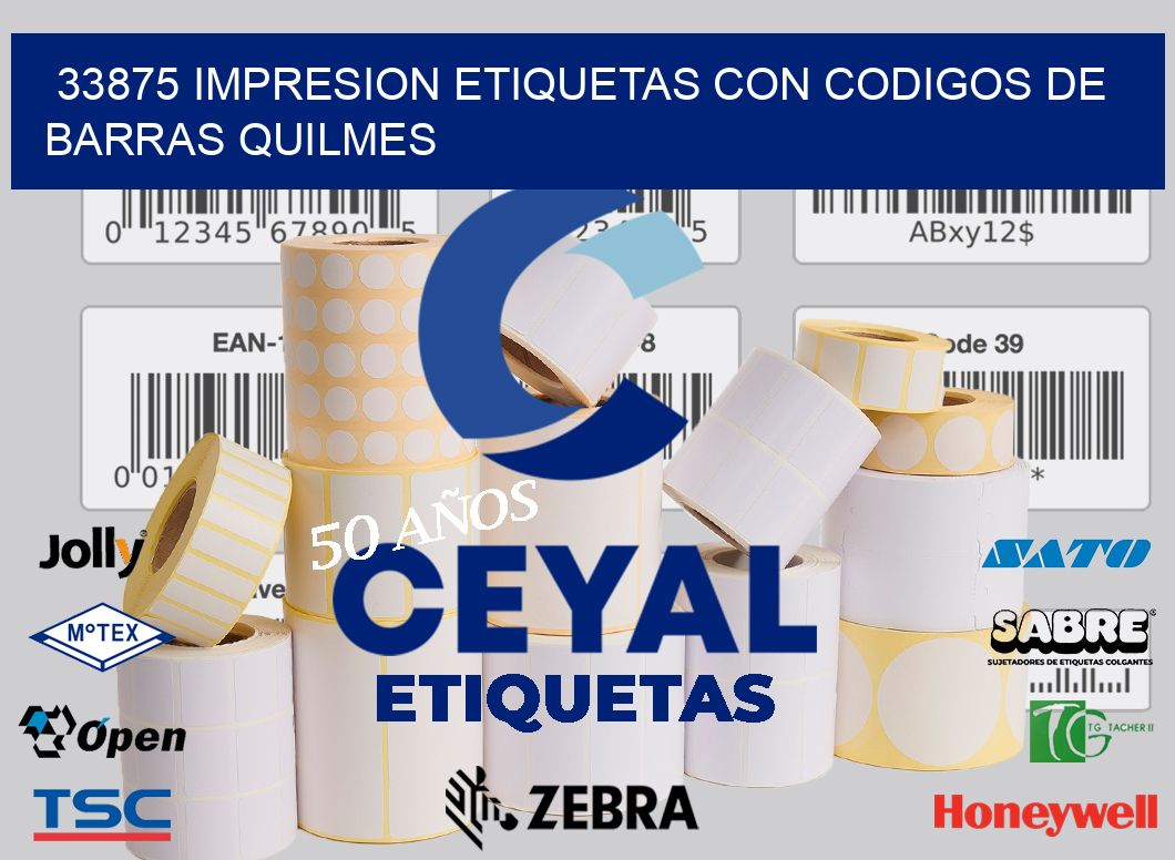 33875 IMPRESION ETIQUETAS CON CODIGOS DE BARRAS QUILMES