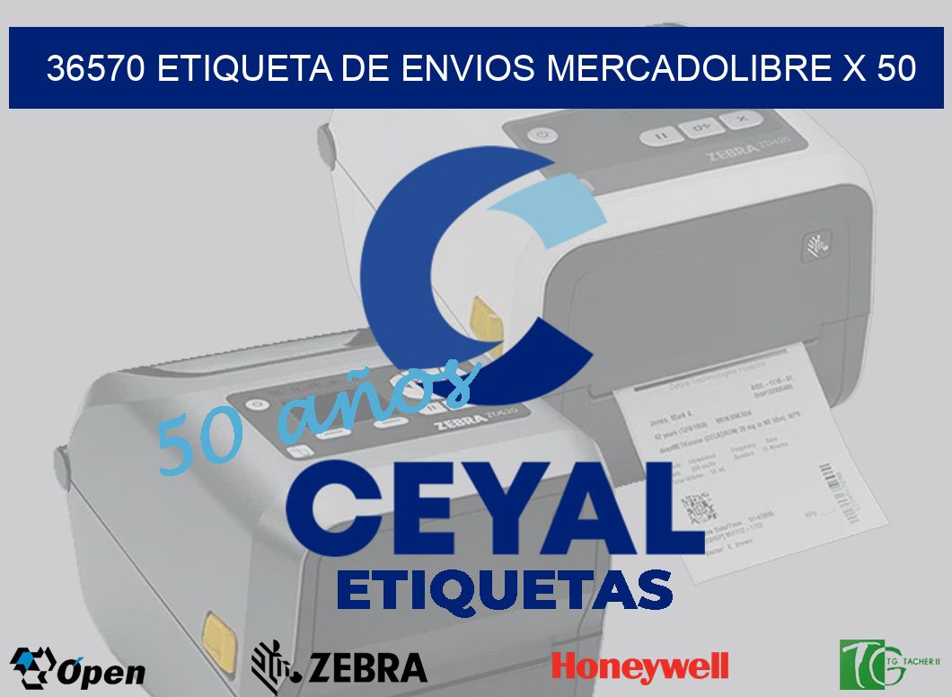 36570 etiqueta de envios mercadolibre x 50
