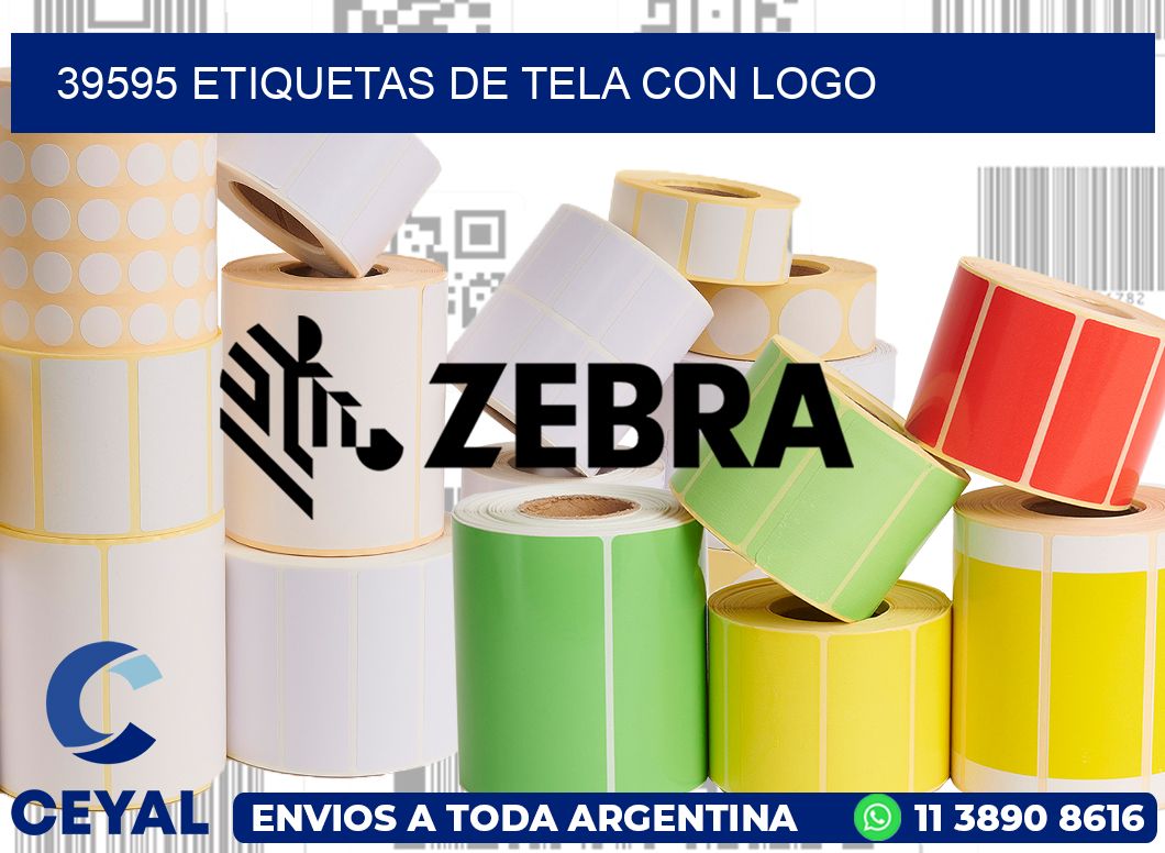 39595 ETIQUETAS DE TELA CON LOGO