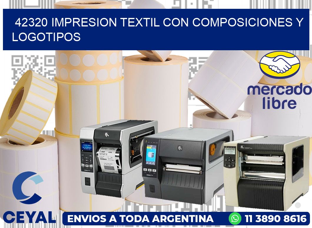 42320 IMPRESION TEXTIL CON COMPOSICIONES Y LOGOTIPOS