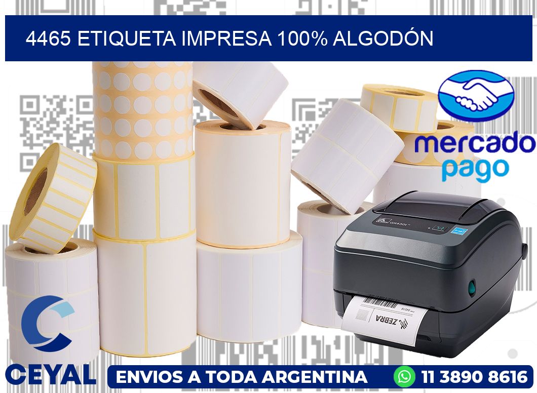 4465 ETIQUETA IMPRESA 100% ALGODÓN