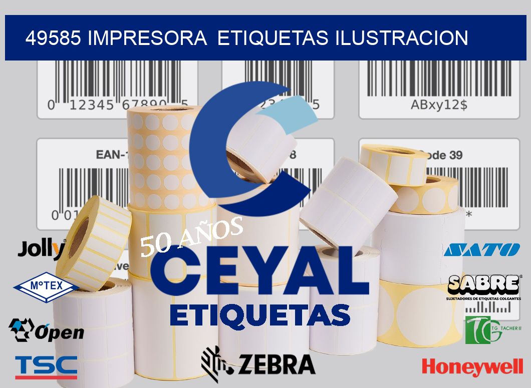 49585 impresora  etiquetas ilustracion