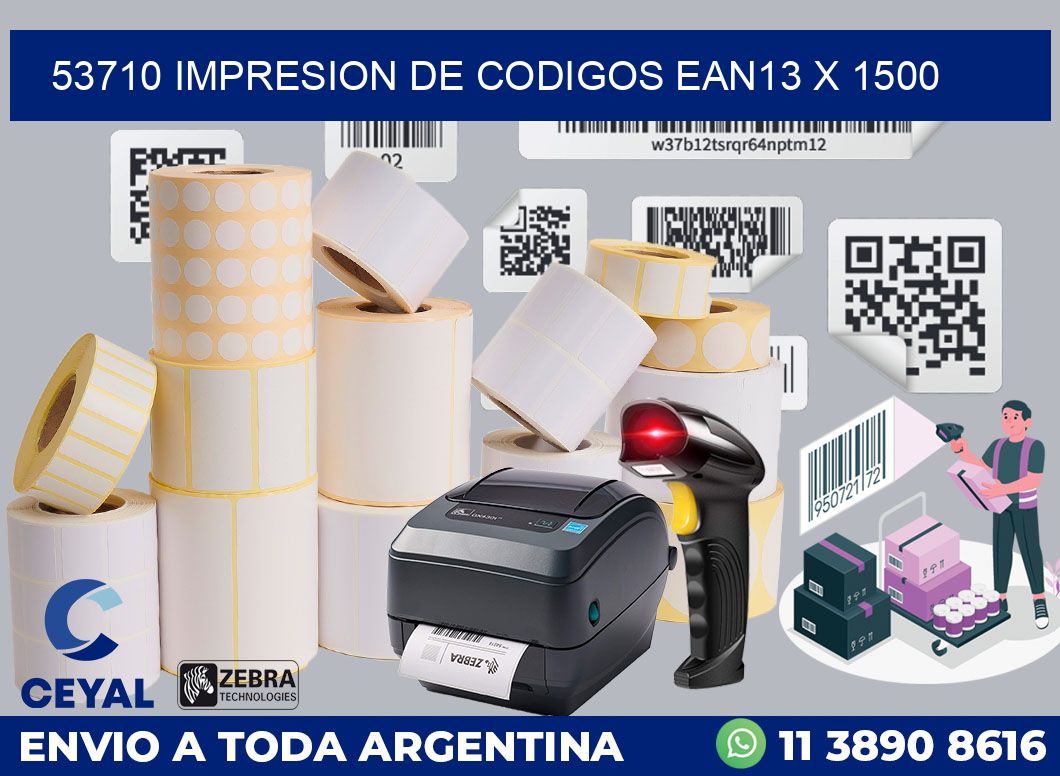 53710 impresion de codigos EAN13 x 1500