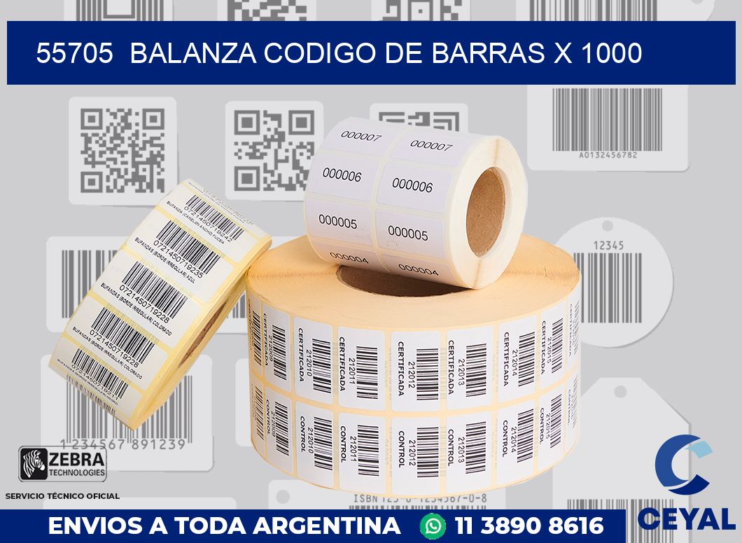 55705  balanza codigo de barras x 1000