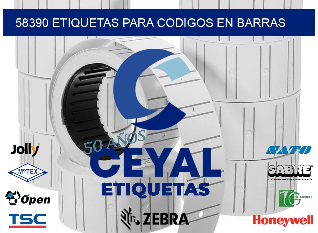 58390 ETIQUETAS PARA CODIGOS EN BARRAS