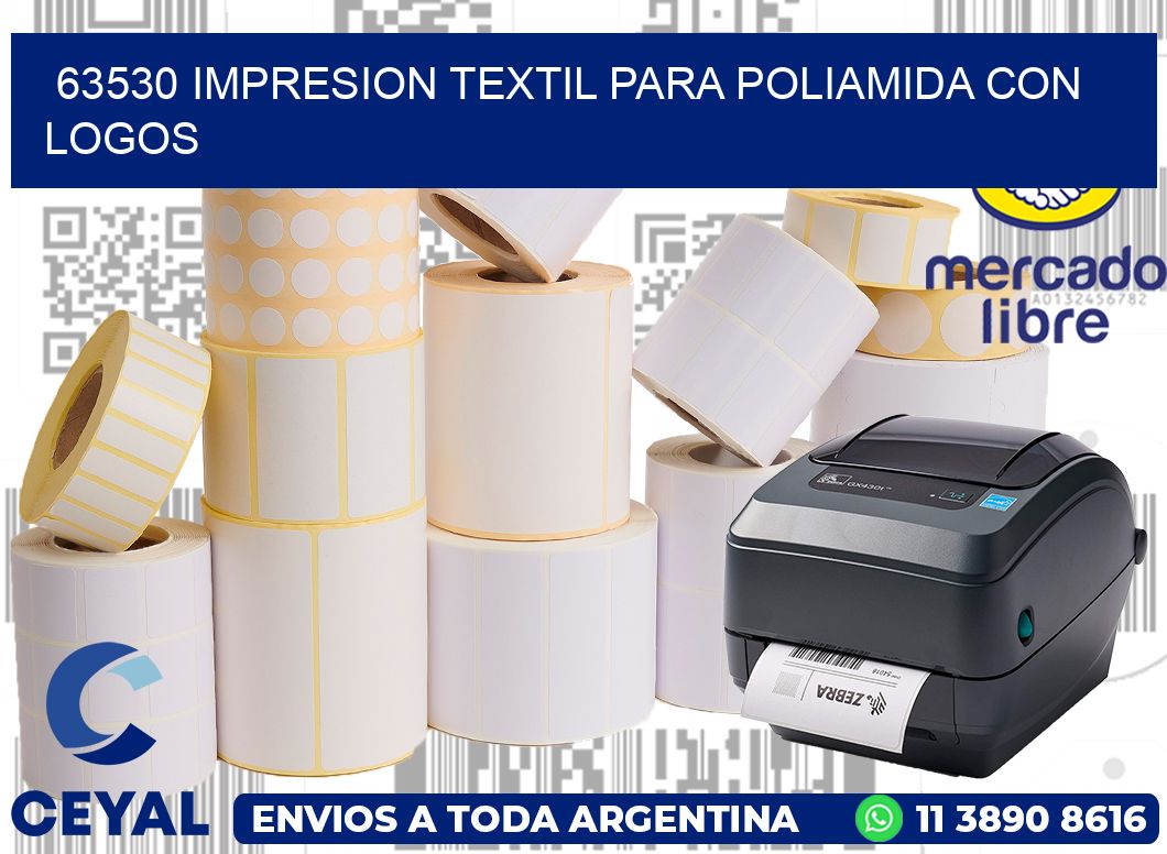 63530 IMPRESION TEXTIL PARA POLIAMIDA CON LOGOS