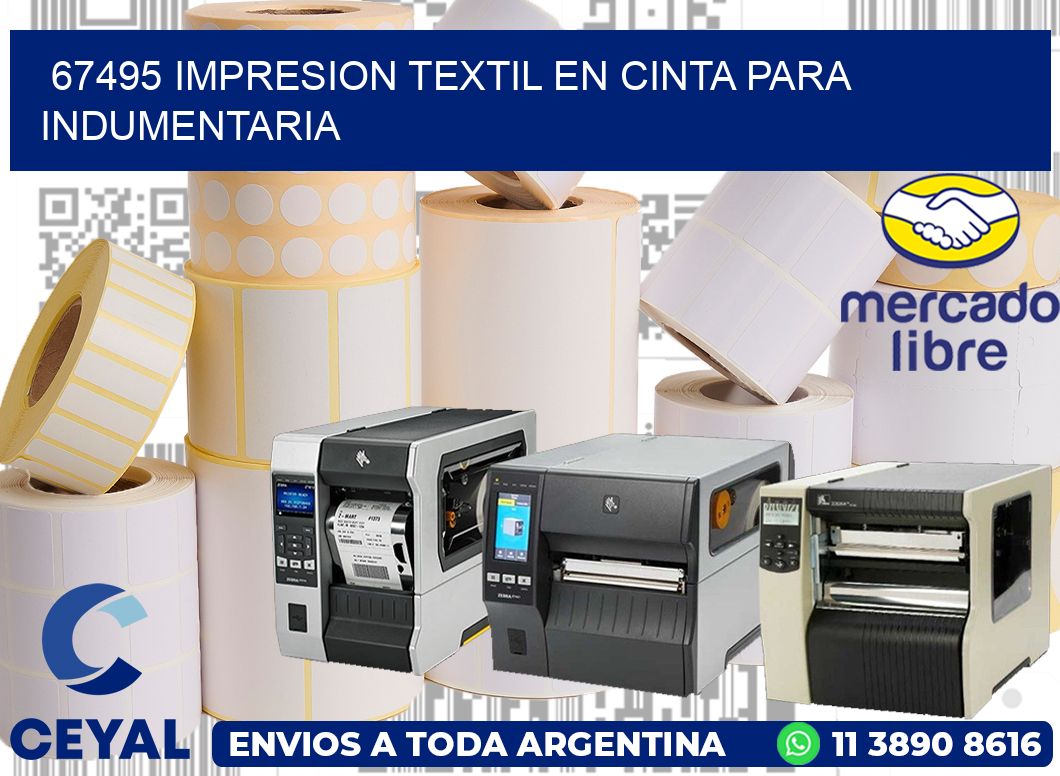 67495 IMPRESION TEXTIL EN CINTA PARA INDUMENTARIA