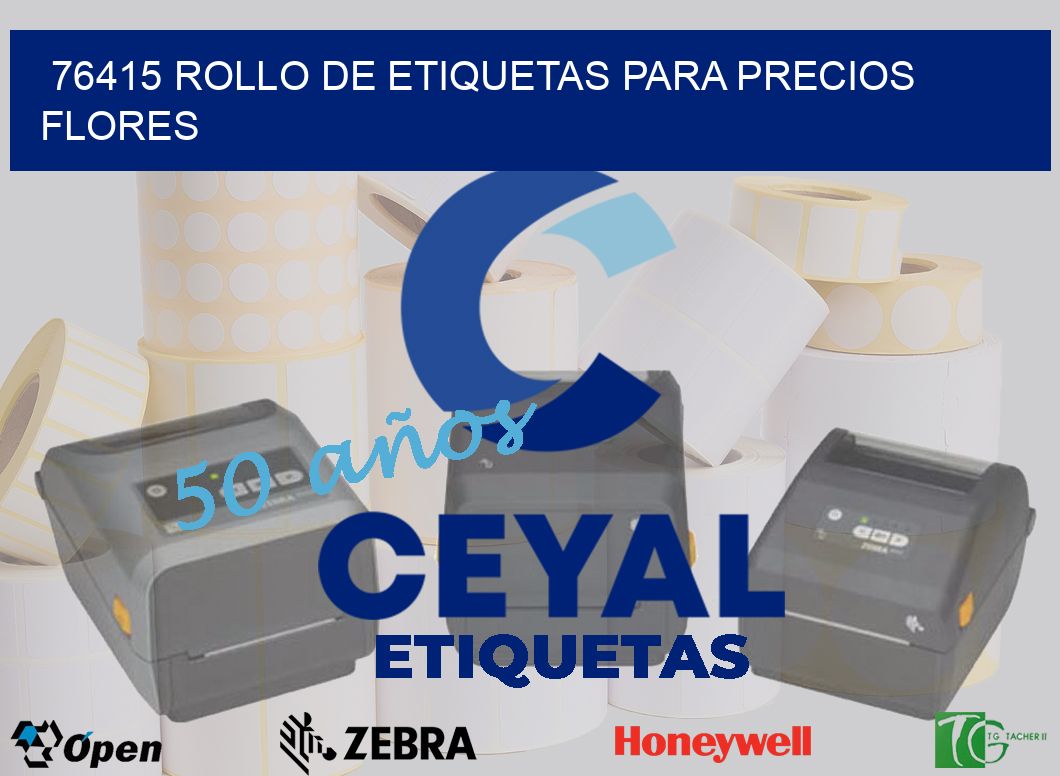 76415 ROLLO DE ETIQUETAS PARA PRECIOS FLORES