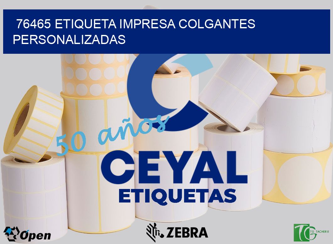 76465 ETIQUETA IMPRESA COLGANTES PERSONALIZADAS