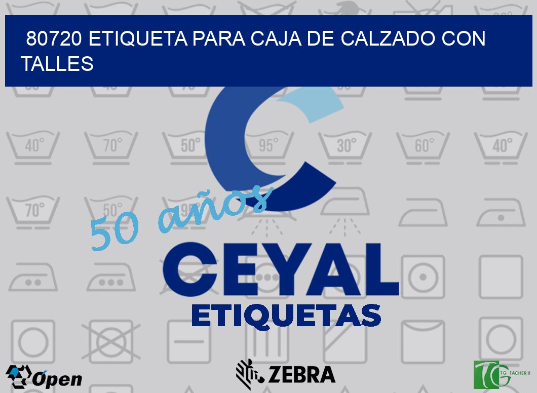 80720 ETIQUETA PARA CAJA DE CALZADO CON TALLES