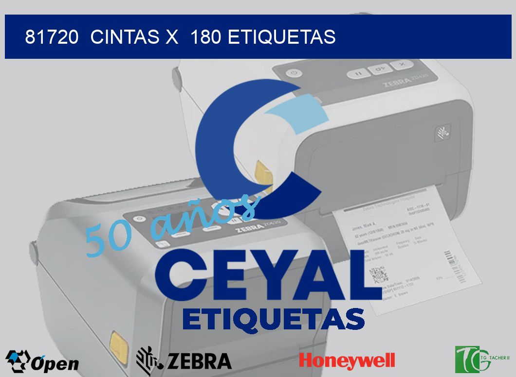 81720  cintas x  180 etiquetas