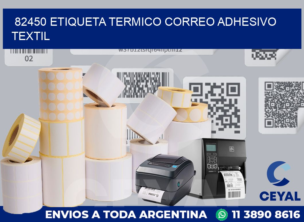 82450 ETIQUETA TERMICO CORREO ADHESIVO TEXTIL