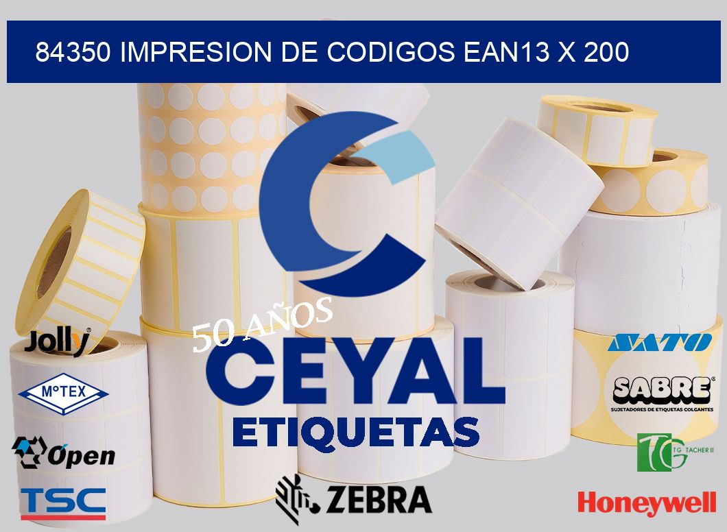 84350 impresion de codigos EAN13 x 200